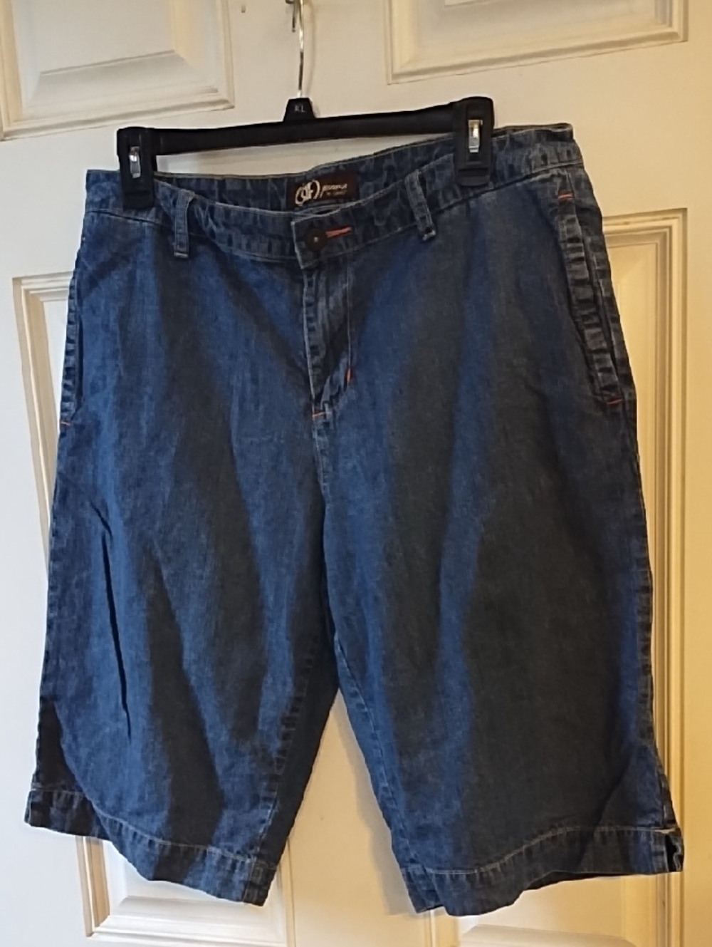 RF Jeans Dark Blue Denim Shorts